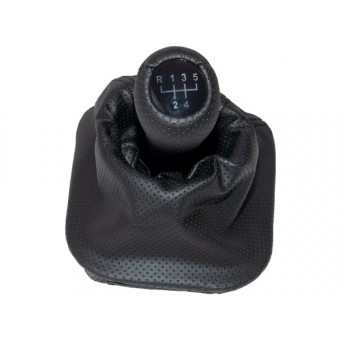 Topuzlu Vites Körüğü E34 -5 İleri- Man.Şanz; Siyah Noktalı Suni Deri Işıklı